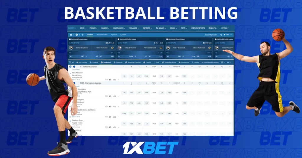 Basketball Betting Online with 1xBet