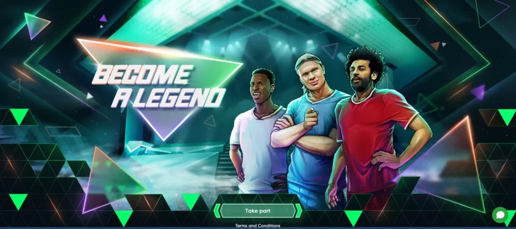 Join 1xBet to become a legend