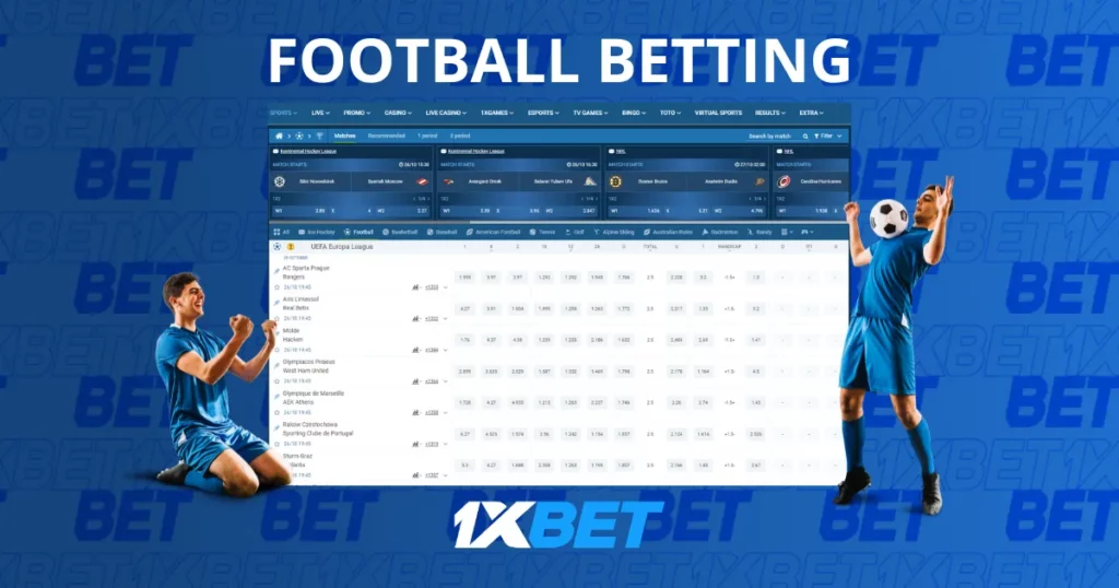 1xbet football betting options 
